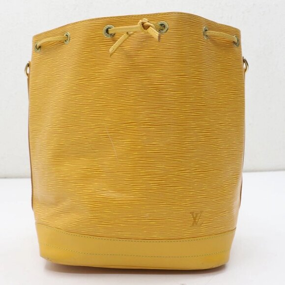 Louis Vuitton M44109 Petit Noe Epi Leather Yellow Bucket Drawstring Bag - Picture 1 of 16